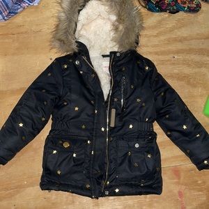 Cat and Jack Toddler Girls Parka Black.